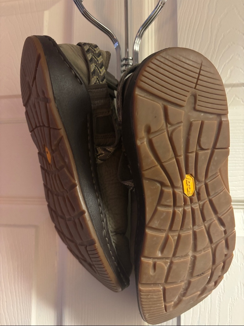 Keen Olive Green Slip-On Mary Jane with Patterned Strap - Picture 2 of 3